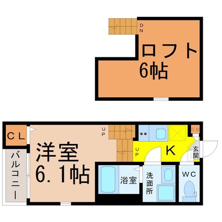 ハーモニーテラス新守山西の物件間取画像